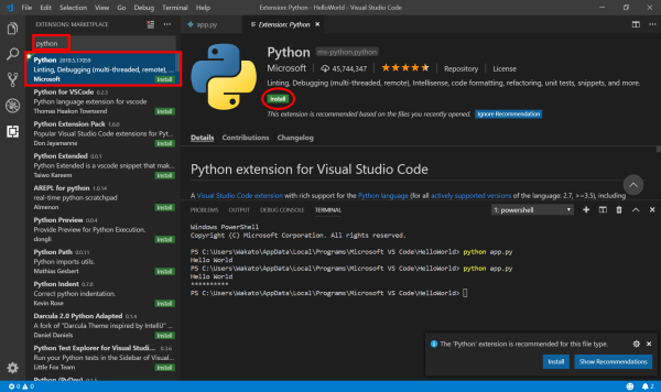 VSCode-Python-Extention